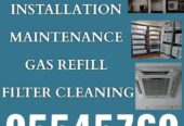 Call 95545769 air conditioner repair gas filling cleaning installation