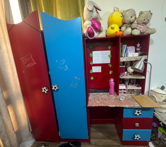 Study table with stool, wardrobe, Tea Table