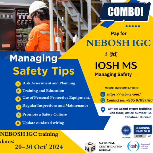 Enroll for NEBOSH IGC & IOSH at NCB