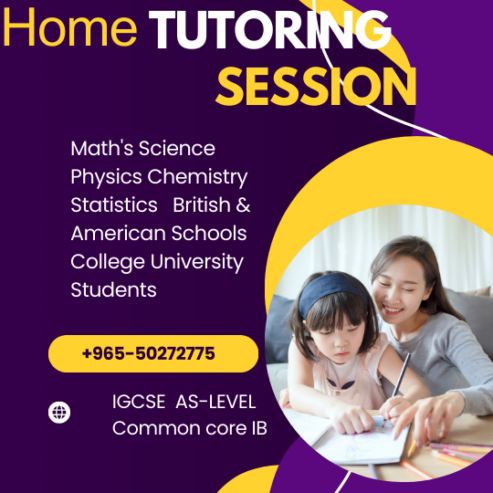 Math and Physics Tutor for American and British Schools College University in kuwait